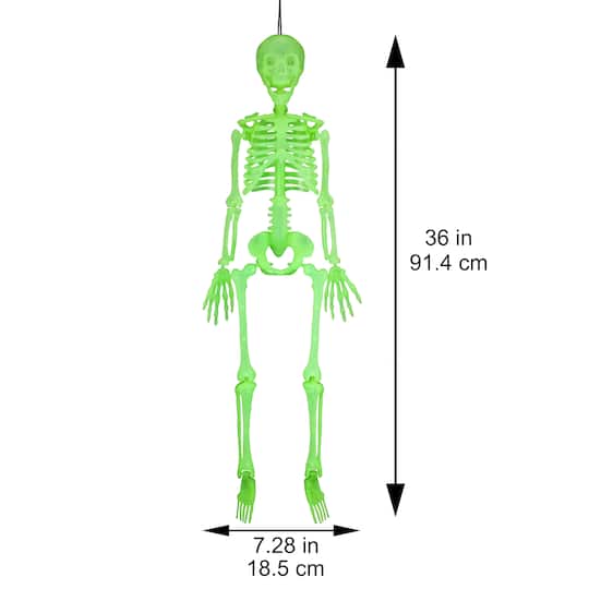 35.8" Glow-in-the-Dark Skeleton by Ashland®